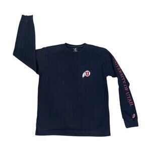 University Of Utah Long Sleeve T-Shirt Black Men’s Size X-Large College Wear